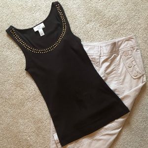 Loft 00P capris/XXSP beaded tank